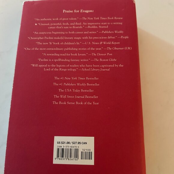 Hardcover "Eldest" by Christopher Paolini First Edition - Picture 2 of 9